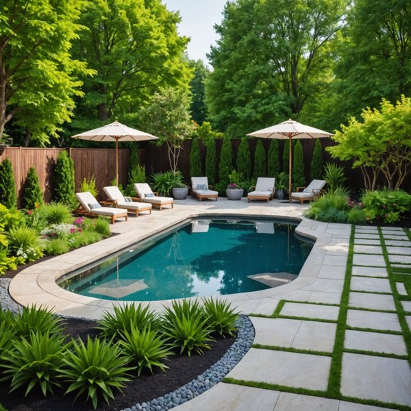 10 Idées Créatives d'Aménagement de Jardin avec Piscine pour Transformer Votre Espace Extérieur